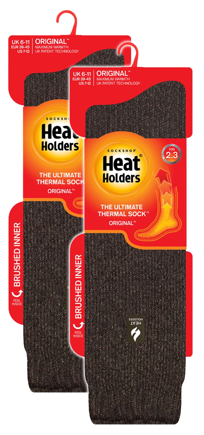 Paquete de 2 calcetines térmicos hasta la rodilla para hombre | soportes térmicos | calcetines largos acogedores - Imagen 11 de 17