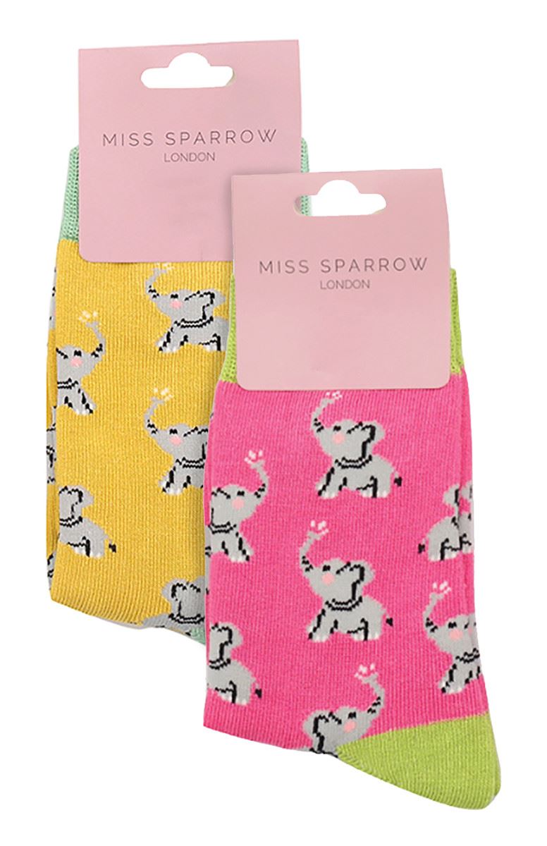 2 Pack Animal Pattern Socks for Girls | Miss Sparrow | Soft Bamboo Kids Socks - Picture 5 of 23