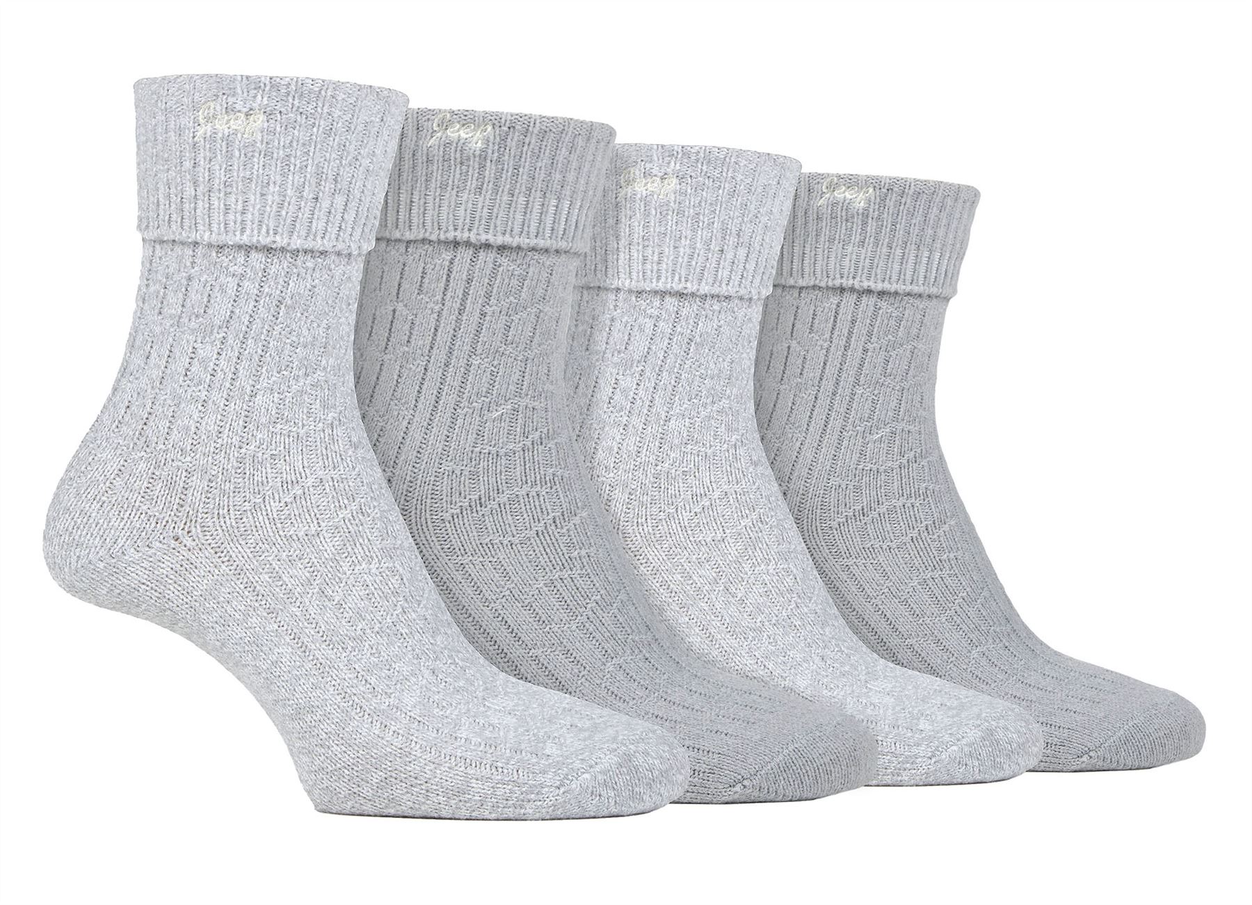 Ladies 4 Pack Super Soft Walking Boot Socks | Jeep | Outdoor Socks for Hiking - Picture 8 of 9