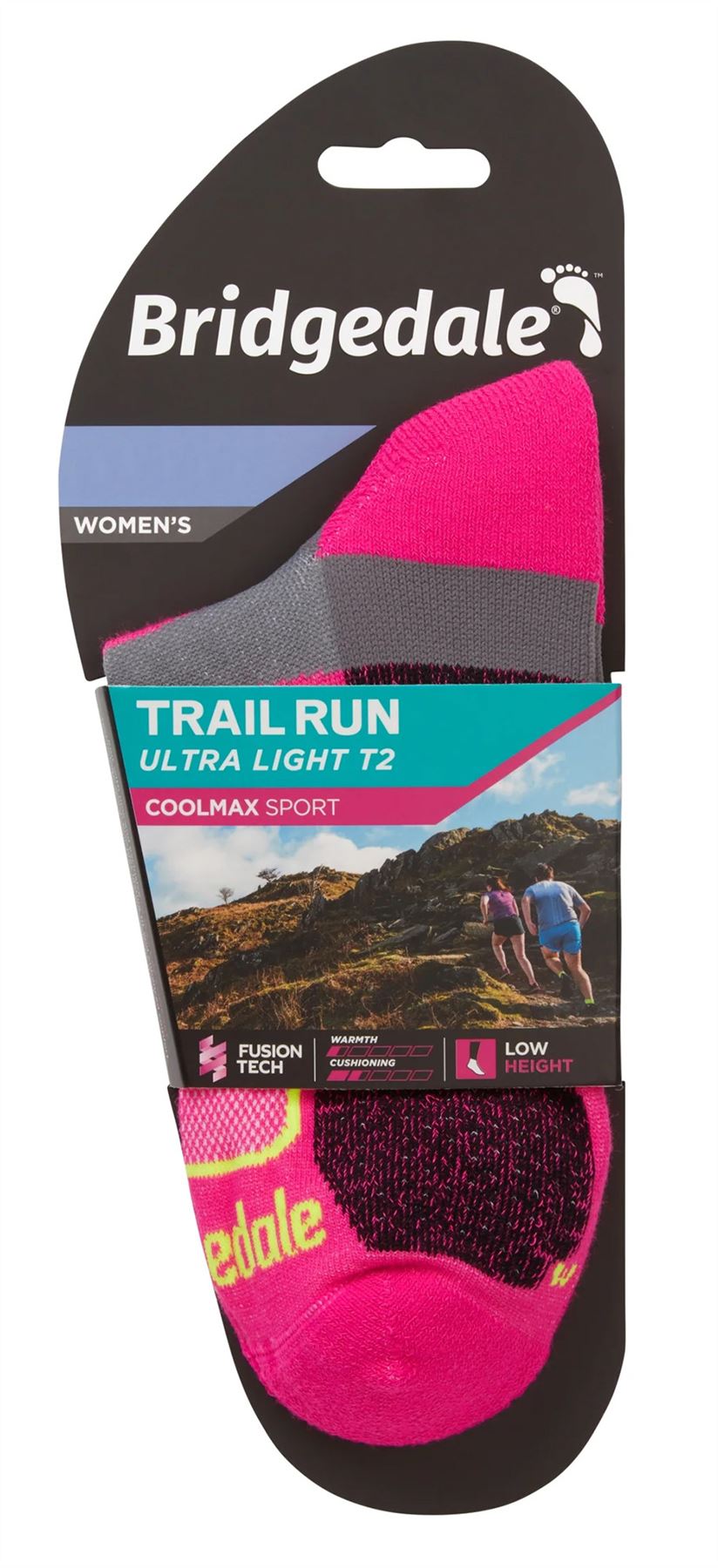 Bridgedale - Ladies Trail Sport Ultralight T2 Coolmax Ankle Socks - Picture 5 of 7