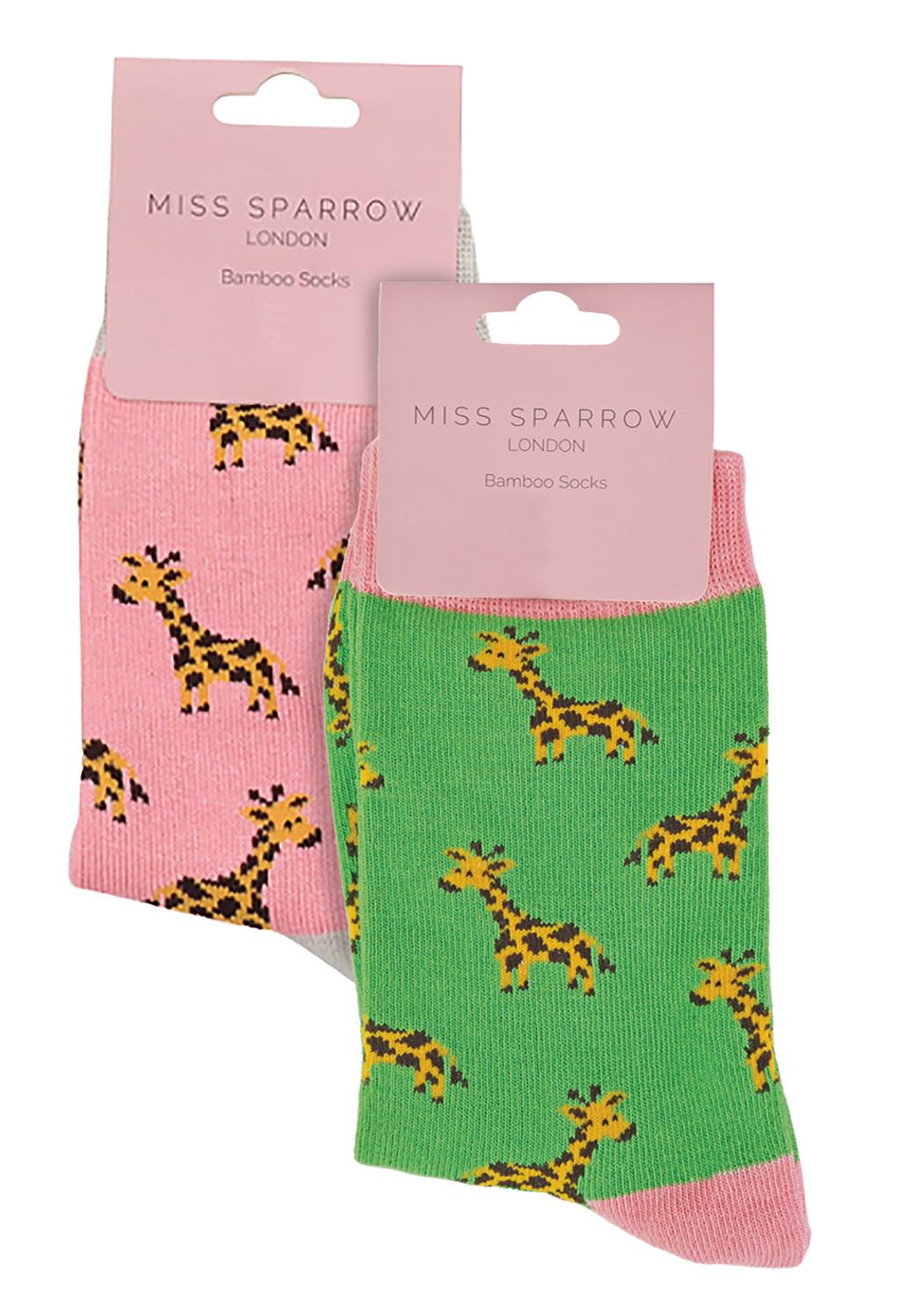 2 Pack Animal Pattern Socks for Girls | Miss Sparrow | Soft Bamboo Kids Socks - Picture 7 of 23