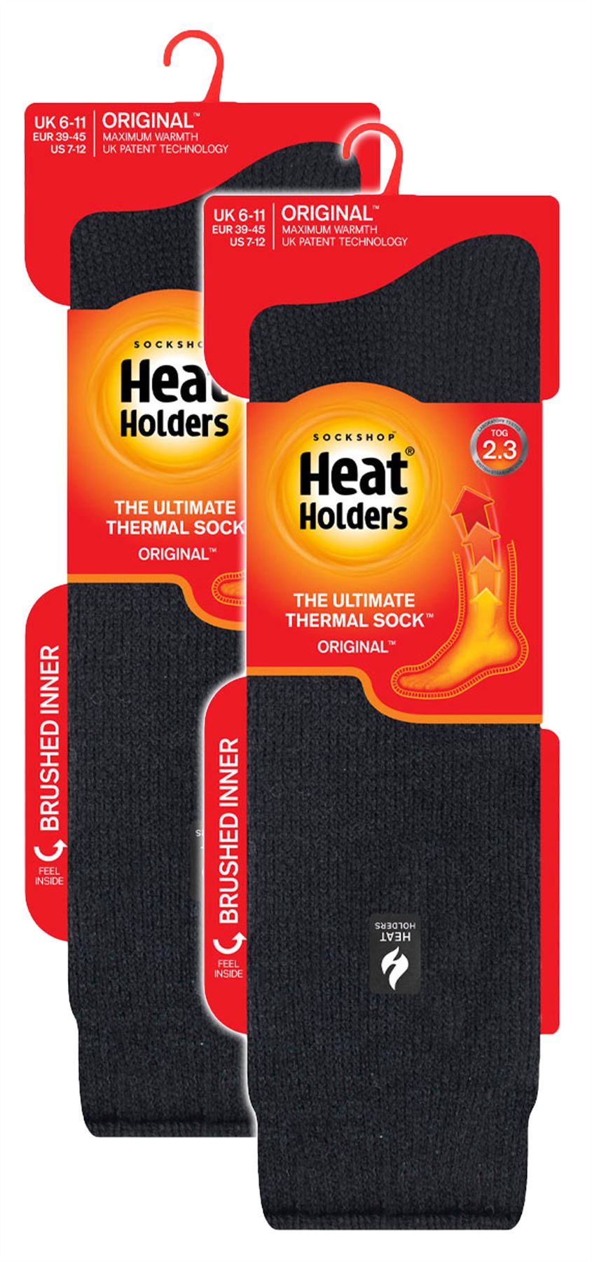 Paquete de 2 calcetines térmicos hasta la rodilla para hombre | soportes térmicos | calcetines largos acogedores - Imagen 9 de 17