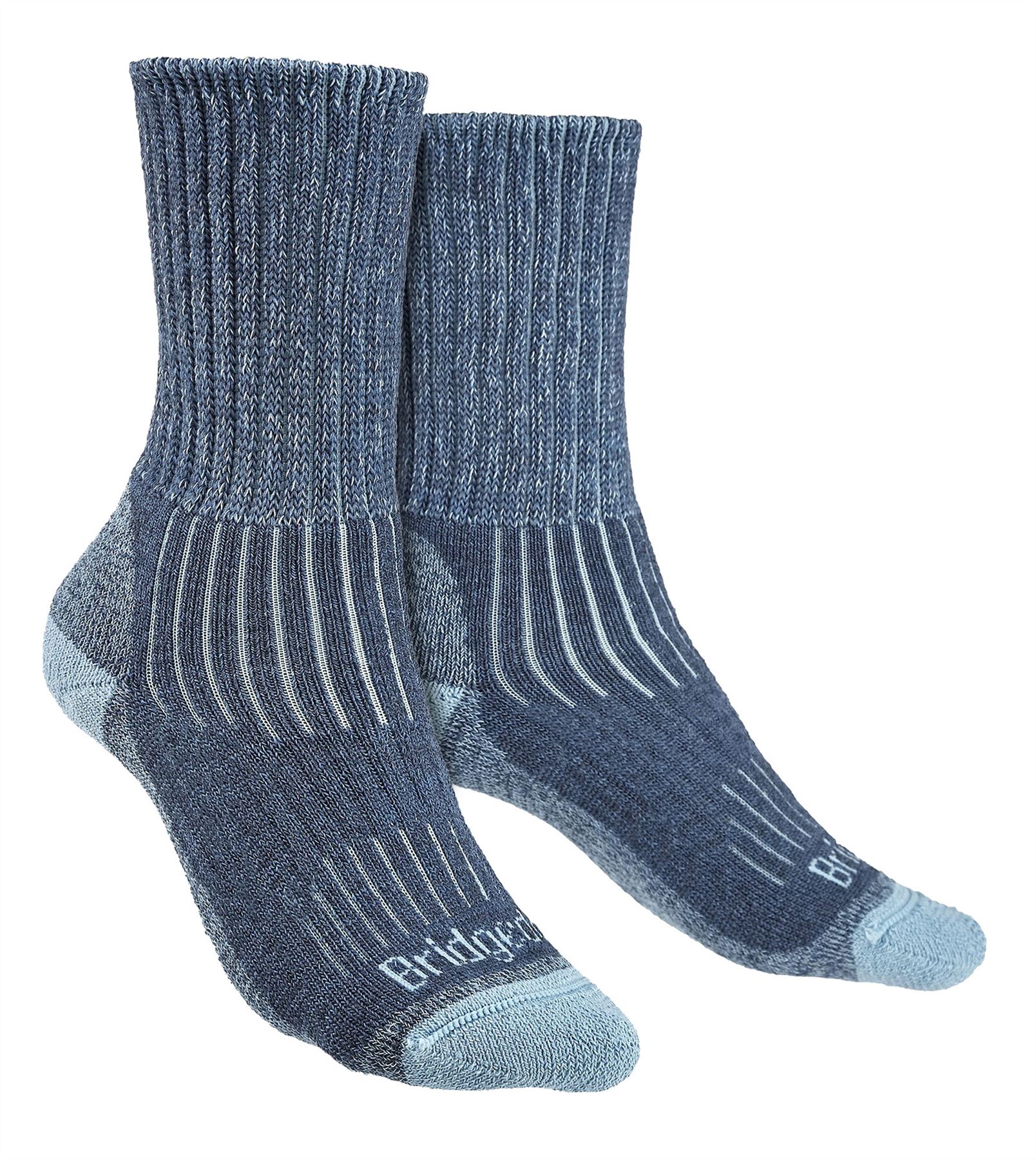 Bridgedale - Womens Hiking Outdoor Midweight Merino Wool Cushioned Boot Socks - Picture 2 of 7