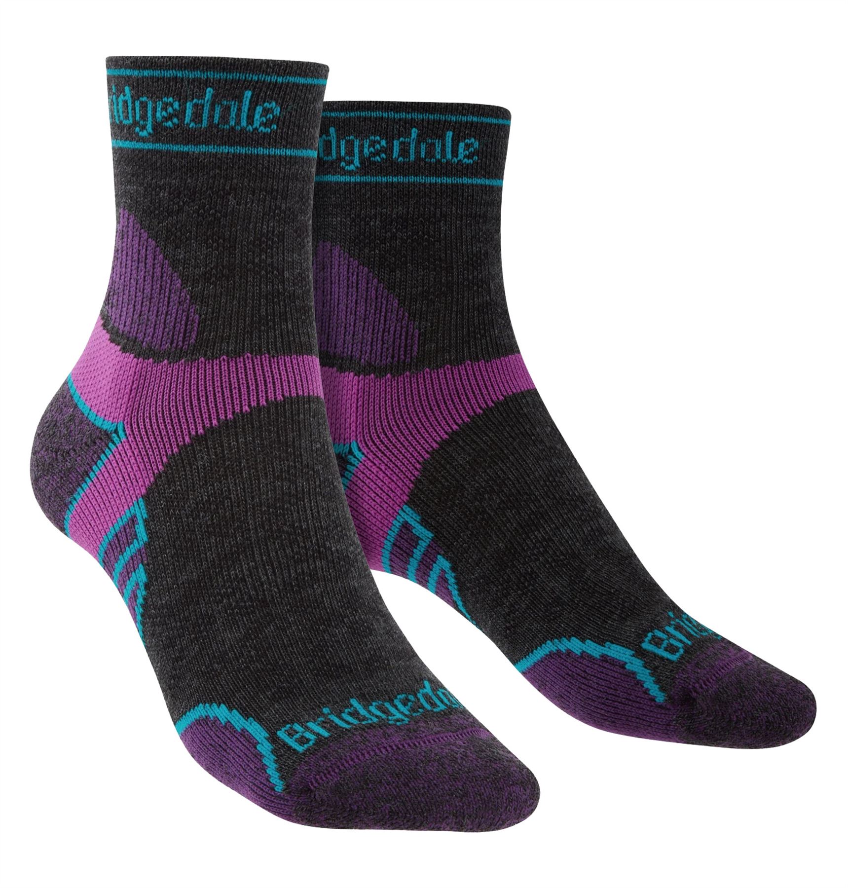 Bridgedale - Ladies Sport Light T2 Merino Wool 3/4 Crew Socks - Picture 2 of 7