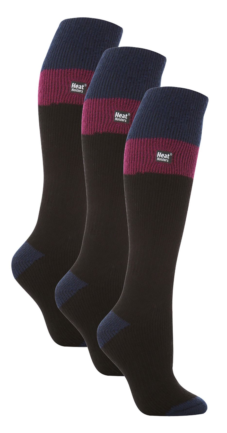 Heat Holders Thick Womens Thermal Knee High Ski Socks 2.3 TOG | 3 Pairs - Picture 4 of 13