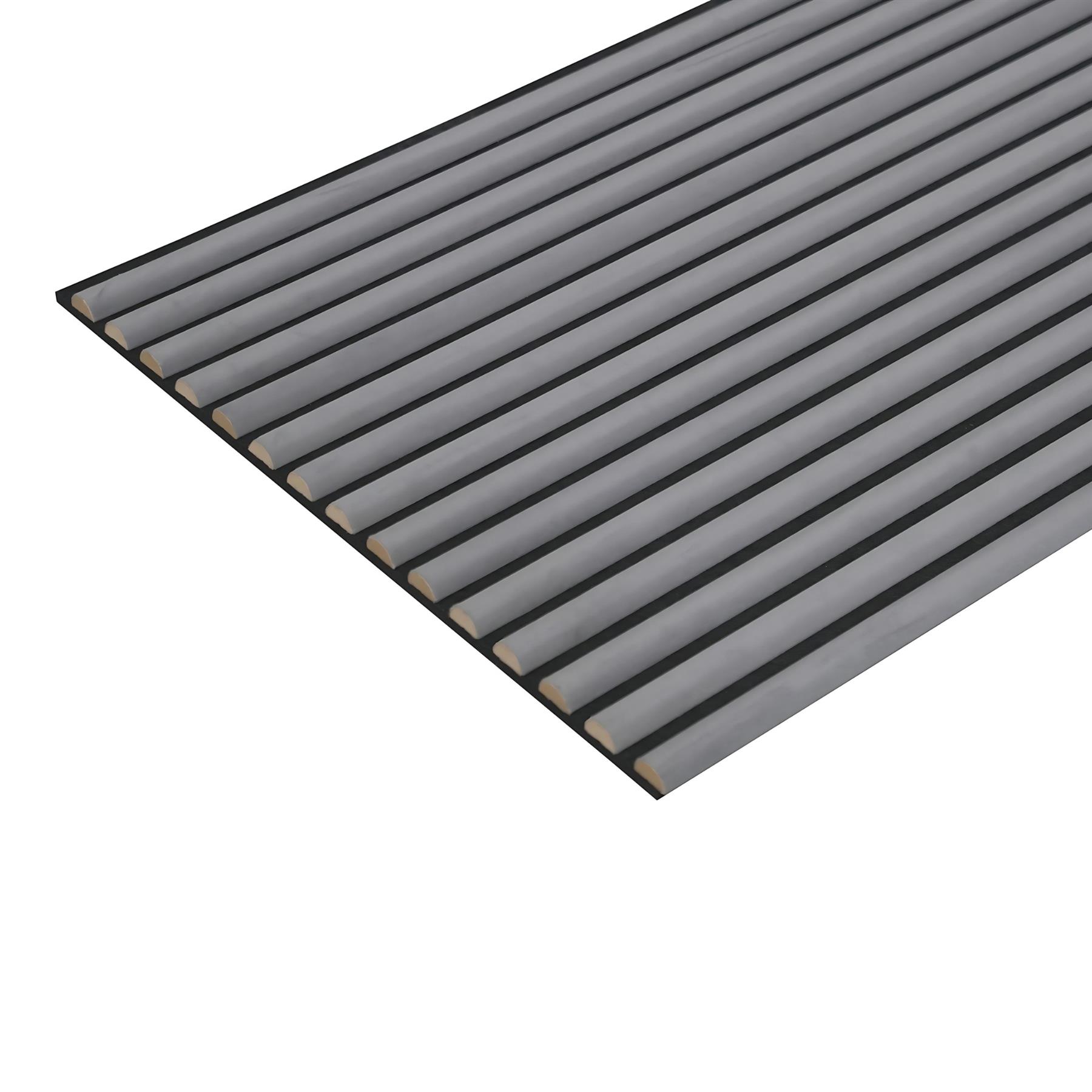 Velour Acoustic Wall Slatted 3D Panel Curved Slat - Picture 18 of 20
