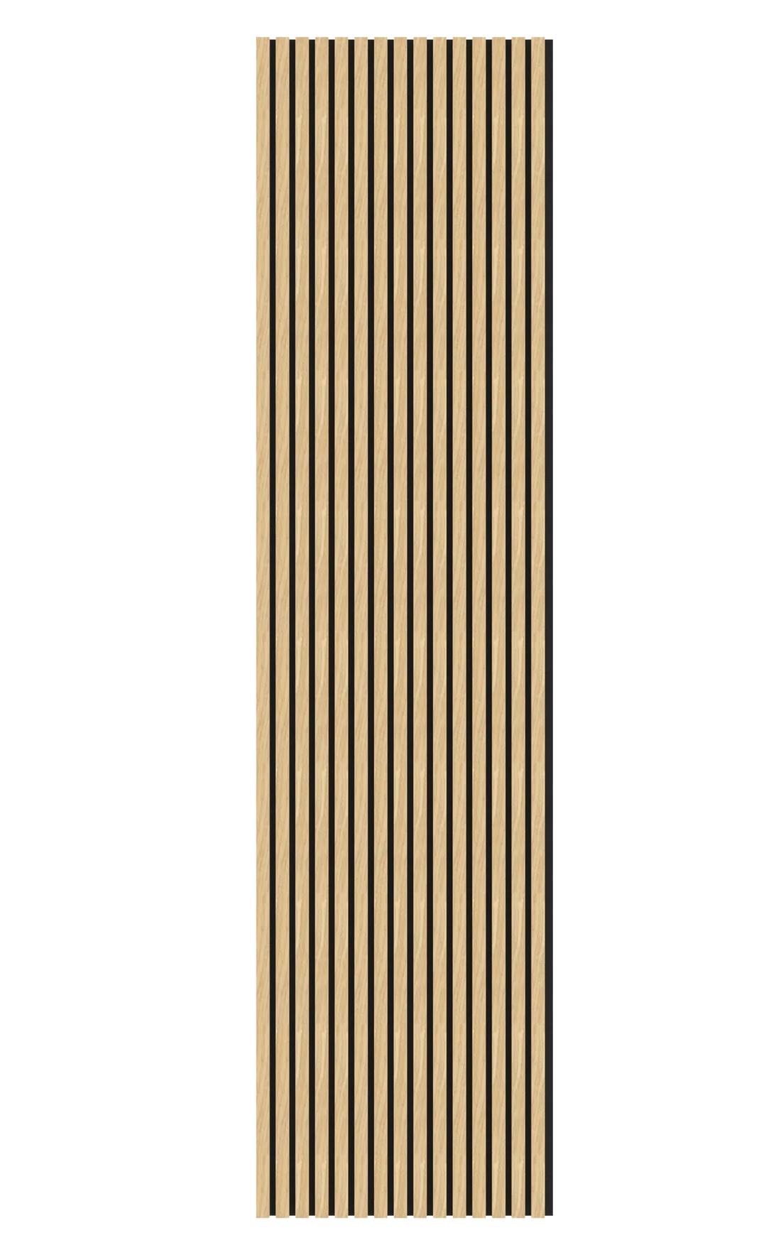 Luxury Acoustic Wall Slatted 3D Wood Veneer Decorative Panels - 240cm x 60cm