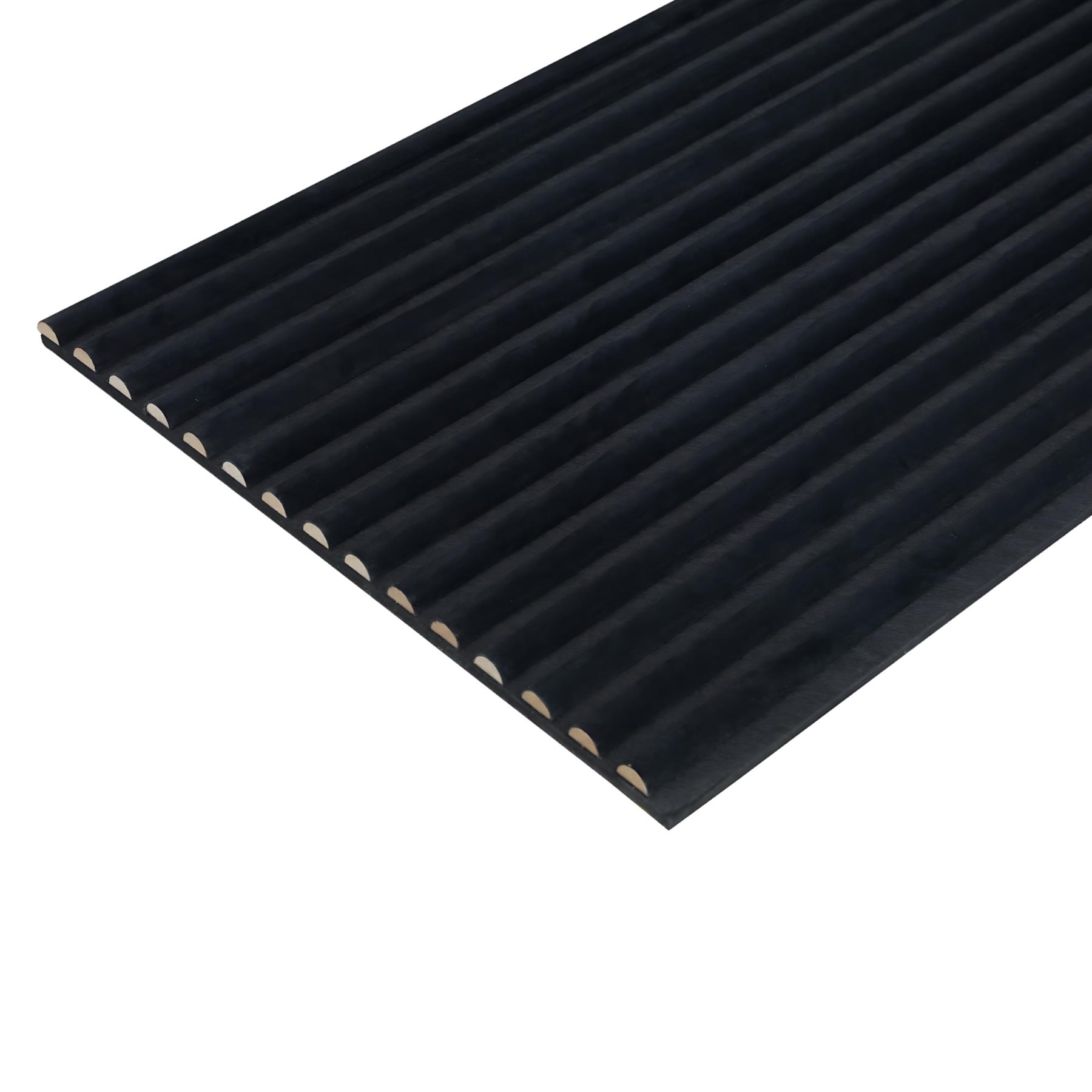 Velour Acoustic Wall Slatted 3D Panel Curved Slat - Picture 9 of 20