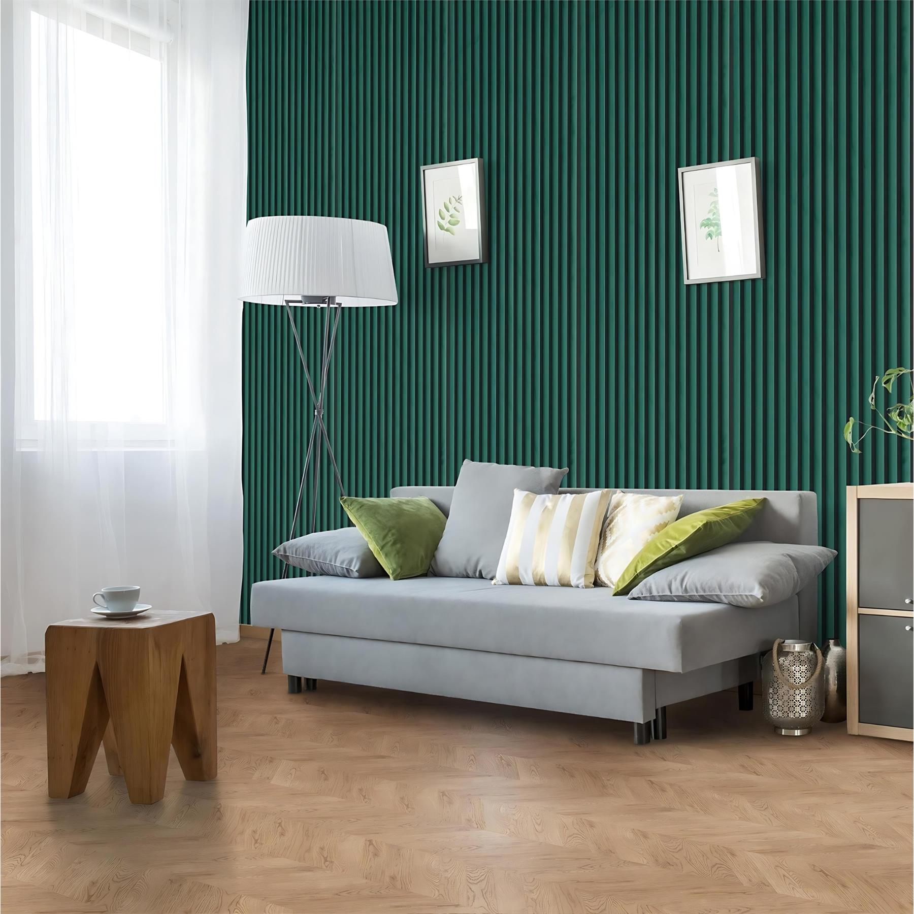 Velour Acoustic Wall Slatted 3D Panel Curved Slat - Picture 4 of 20