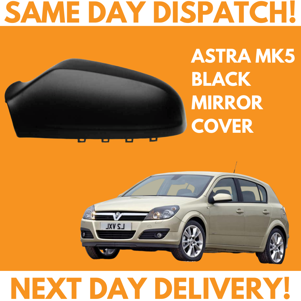 For Vauxhall Astra H 20042009 Wing Mirror Cover Black N/S Passengers Side Left eBay