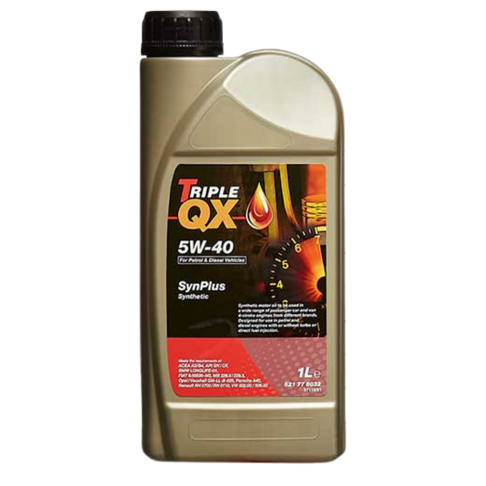 Triple Qx Fully Syn Engine Oil 5w 40 A3/b4 5ltr CAR ENGINE OIL Triple QX SynPlus SAE 5W40 Fully Synthetic 5L A3 B3 B4 £