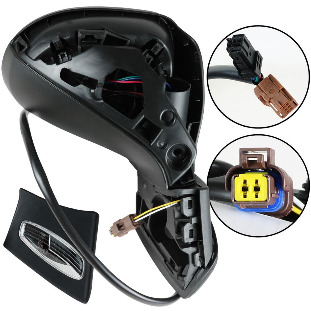 For PEUGEOT 207 20062013 PRIMED ELECTRIC DOOR WING MIRROR DRIVERS SIDE