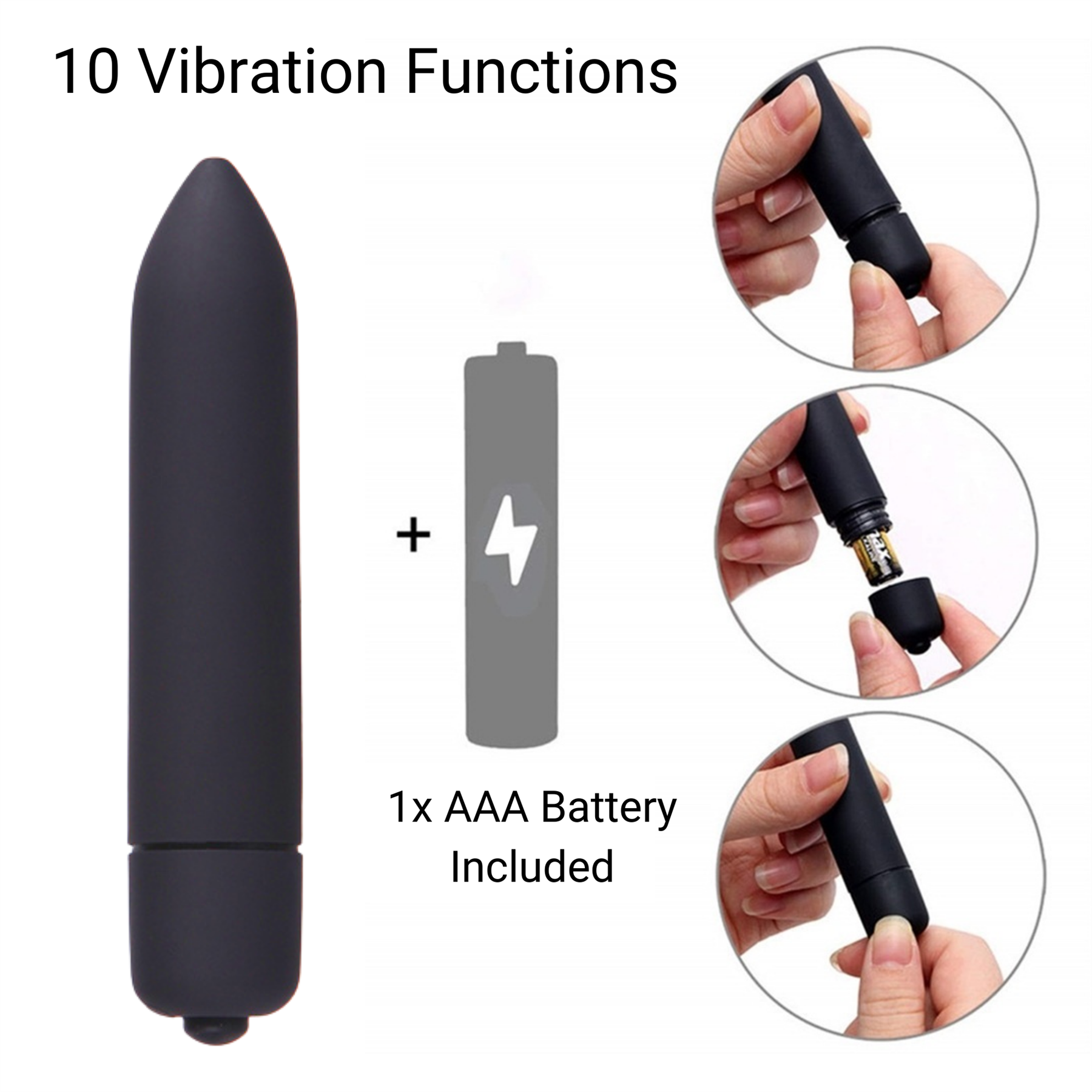 Bullet Vibrator Sex Toy For Women Clitoral Stimulator Battery Included 10 Speed - Picture 9 of 15