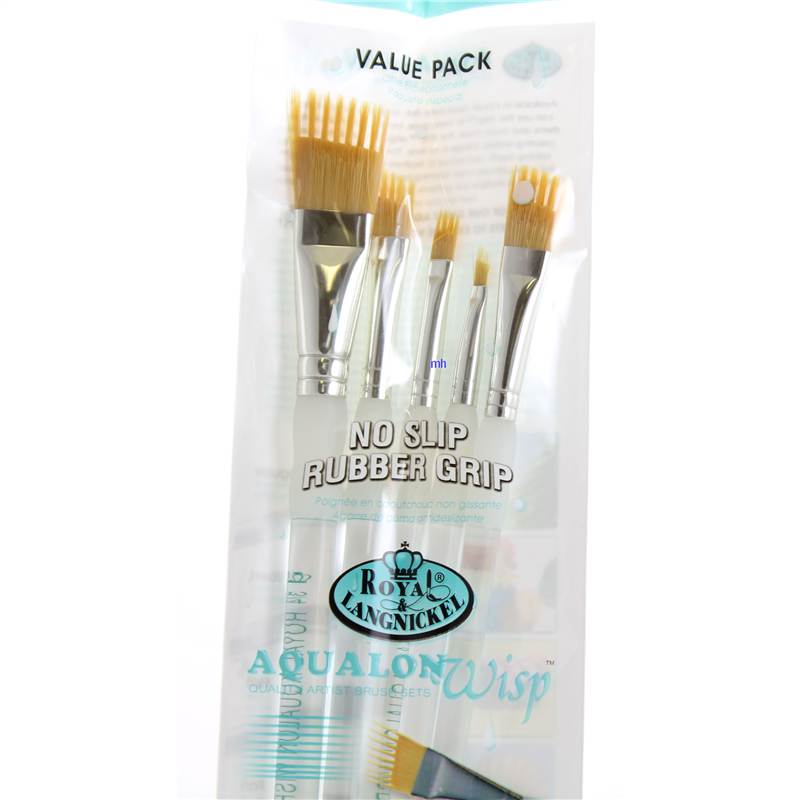 Royal & Langnickel brushes aqualon wisp paint brush fan flat filbert - Picture 6 of 8