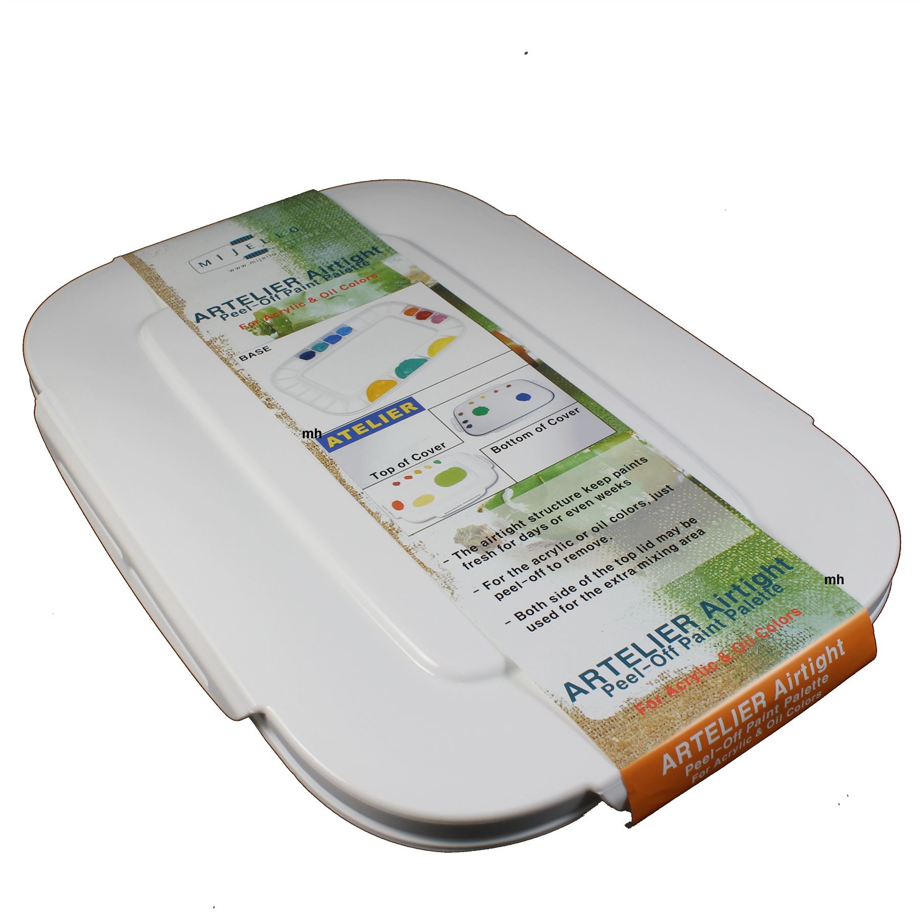 Artists palette watercolour acrylic paint airtight folding palettes