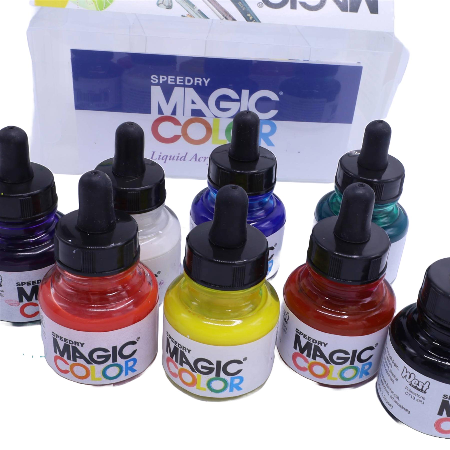 Magic Color Liquid Acrylic Ink Introductory Set (8 x 28ml) - Image 4