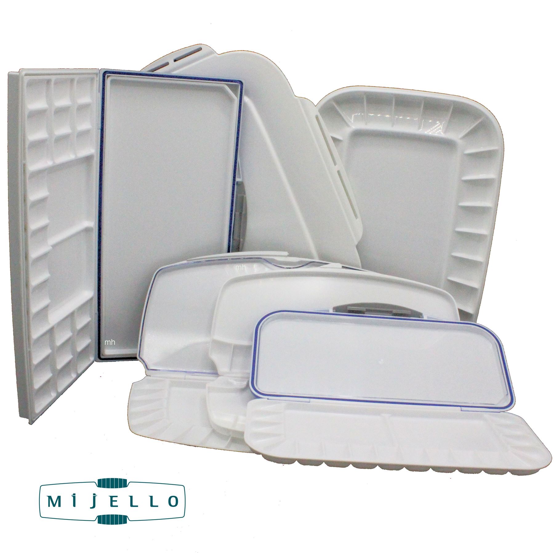 Artists palette watercolour acrylic paint airtight folding palettes