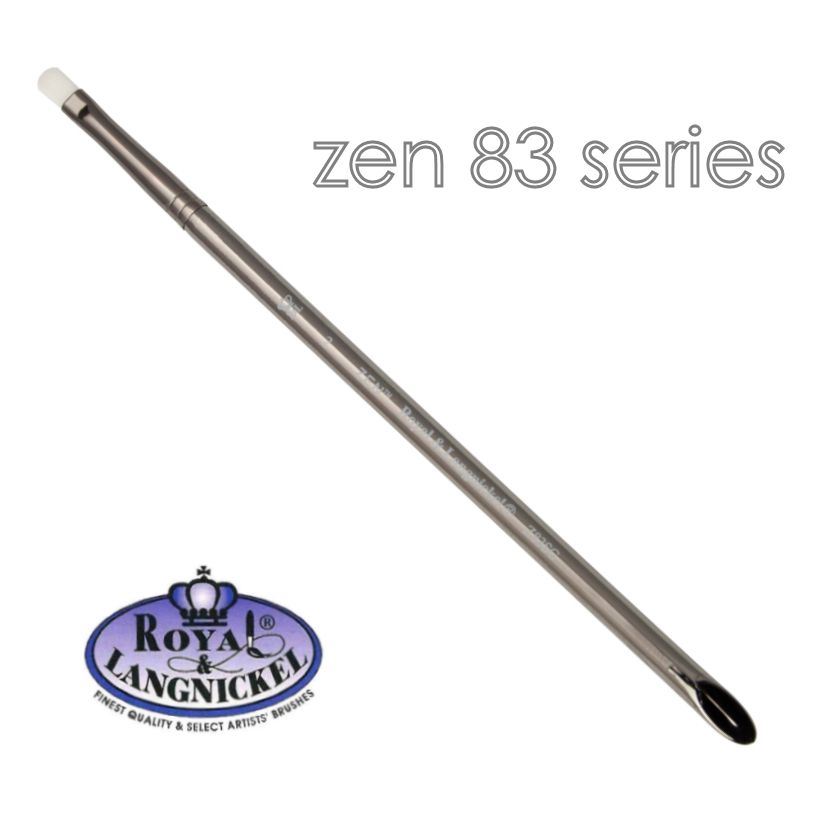 Artist acrylic watercolour brushes synthetic hair Royal & Langnickel Zen - Picture 29 of 37