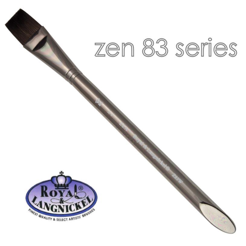 Artist acrylic watercolour brushes synthetic hair Royal & Langnickel Zen - Picture 34 of 37