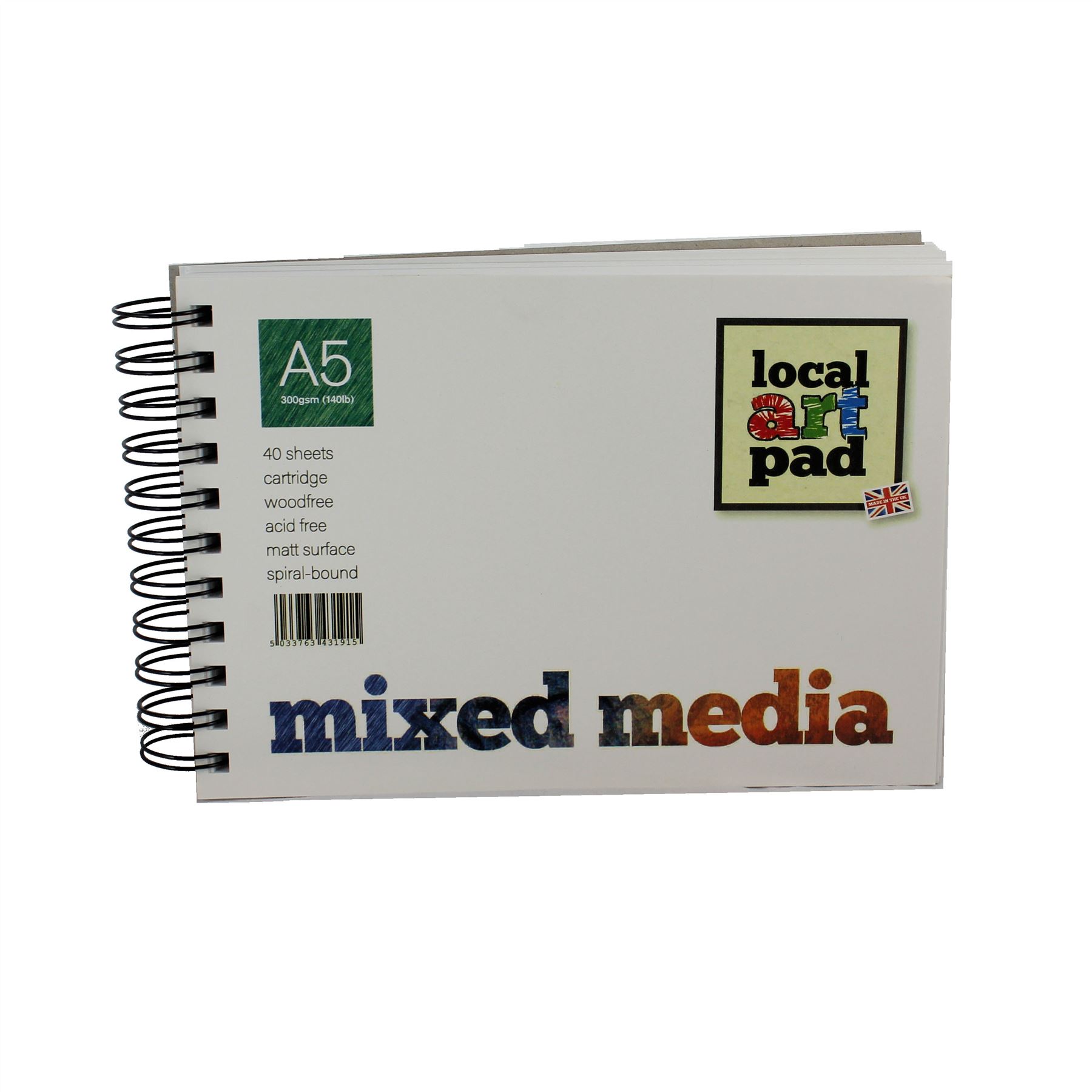 Local Art Pad A5 Mixed Media  pad 300gsm 40 sheets
