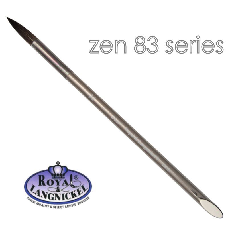 Artist acrylic watercolour brushes synthetic hair Royal & Langnickel Zen - Picture 19 of 37