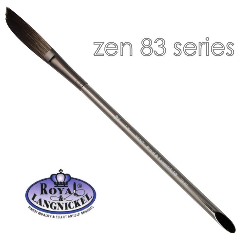 Artist acrylic watercolour brushes synthetic hair Royal & Langnickel Zen - Picture 8 of 37