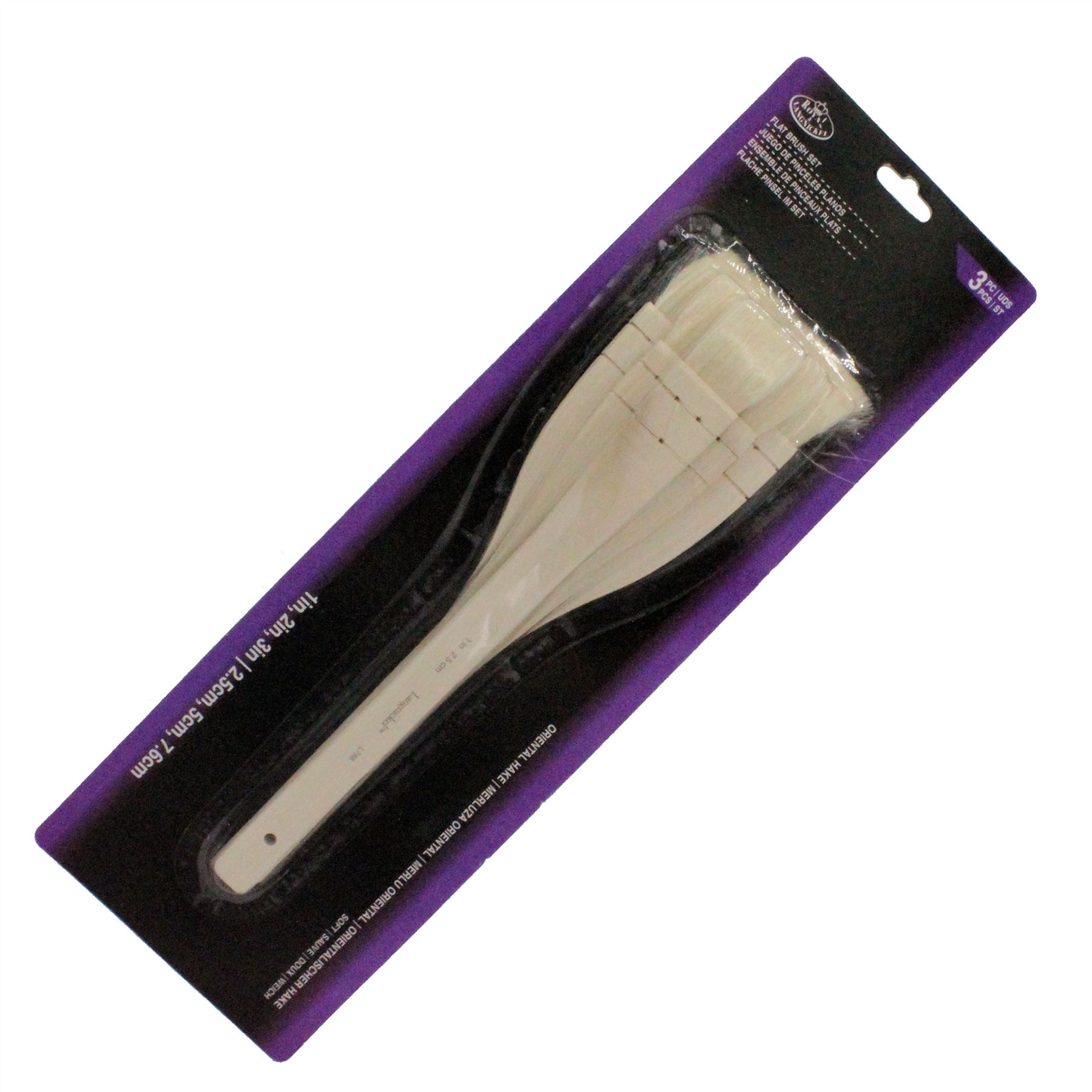 Large area brushes 1" 2" 3" artists paint brush sets inches Wash Firm Soft - Picture 10 of 20