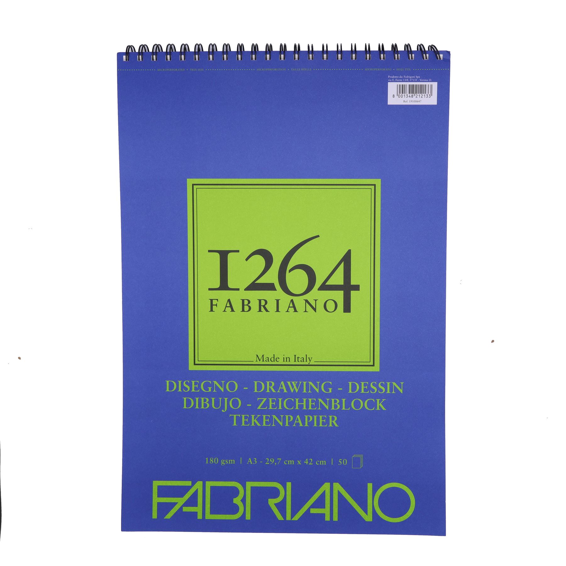 Fabriano 1264 drawing pad paper 180gsm spiral bound A4 A5 or A3 - Picture 6 of 17