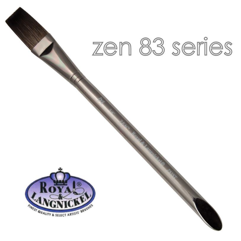 Artist acrylic watercolour brushes synthetic hair Royal & Langnickel Zen - Picture 24 of 37