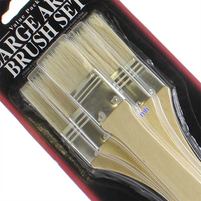 Large area brushes 1" 2" 3" artists paint brush sets inches Wash Firm Soft - Picture 11 of 20