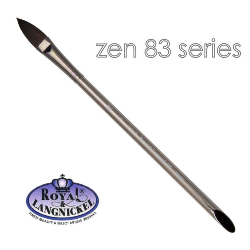 Artist acrylic watercolour brushes synthetic hair Royal & Langnickel Zen - Picture 21 of 37