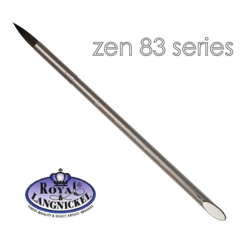 Artist acrylic watercolour brushes synthetic hair Royal & Langnickel Zen - Picture 17 of 37
