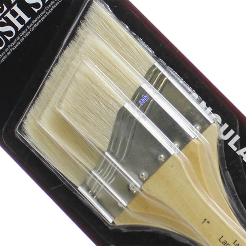 Large area brushes 1" 2" 3" artists paint brush sets inches Wash Firm Soft - Picture 13 of 20