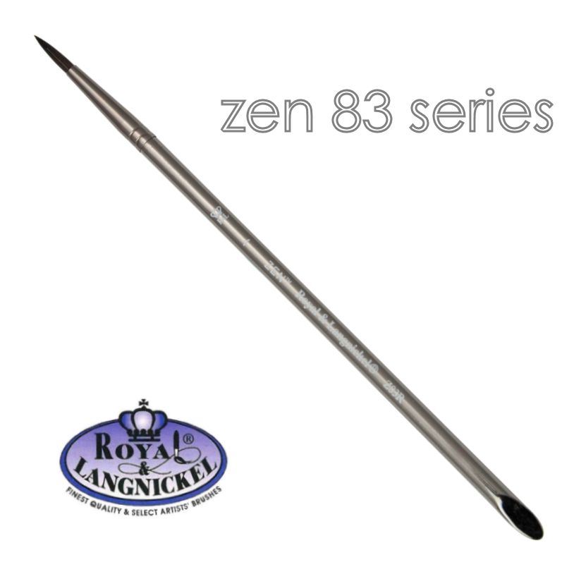 Artist acrylic watercolour brushes synthetic hair Royal & Langnickel Zen - Picture 15 of 37