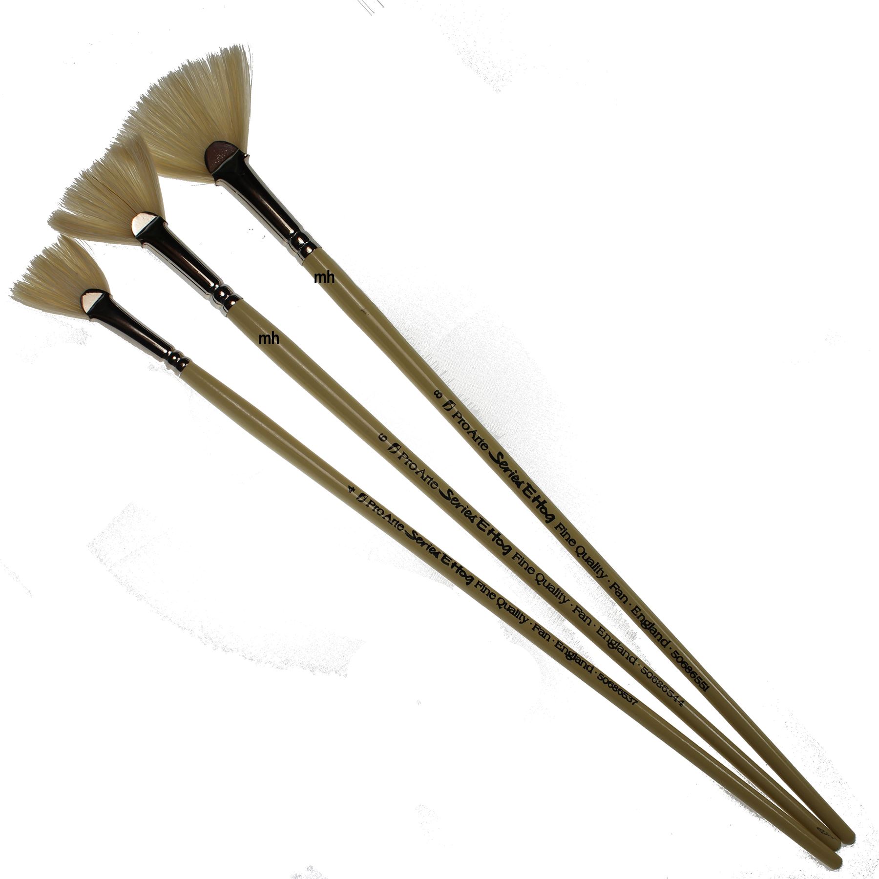Pro Arte Seres E Fan Brushes Oil Acrylic Paint Brush Hog Hair Single