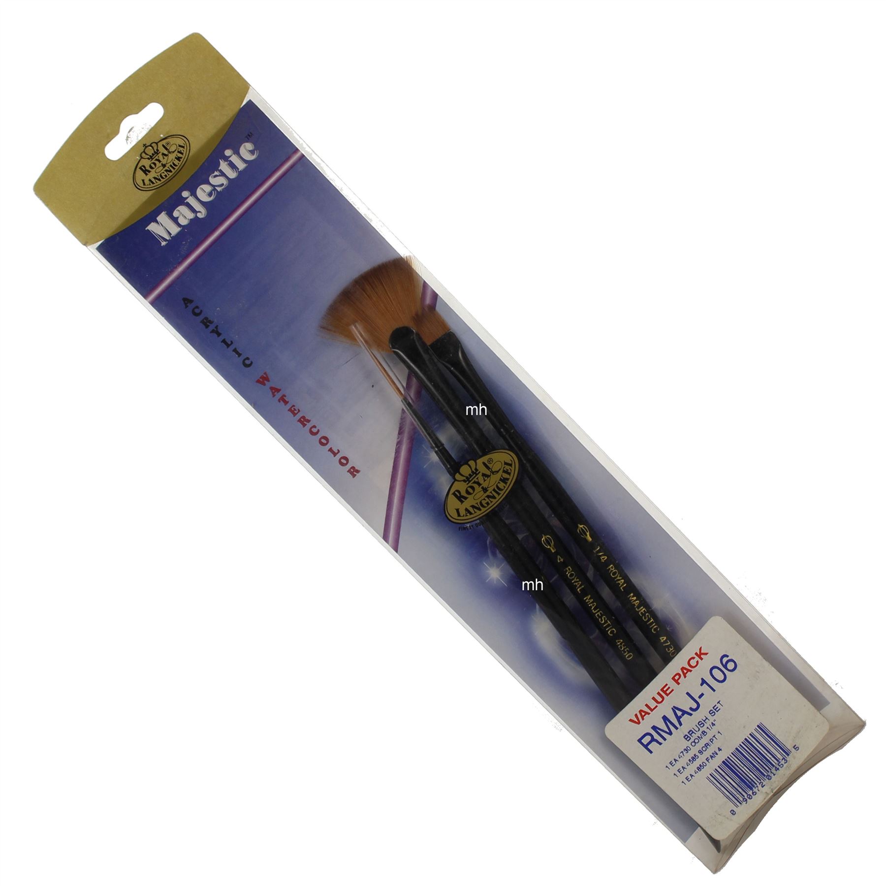 watercolour acrylic artists brushes round flat majestic brush royal langnickel - Picture 7 of 10