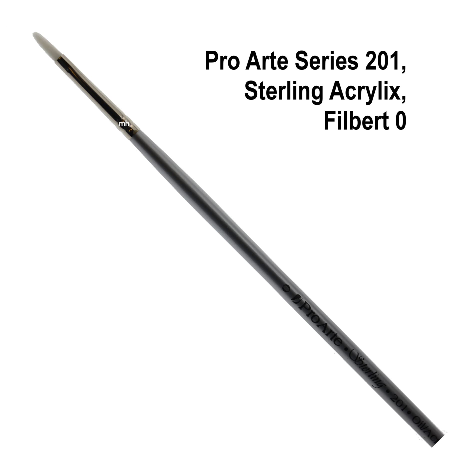 Pro Arte Series 201 Filbert Stirling Brush Tool for Acrylic and Oil Painters - Picture 2 of 8