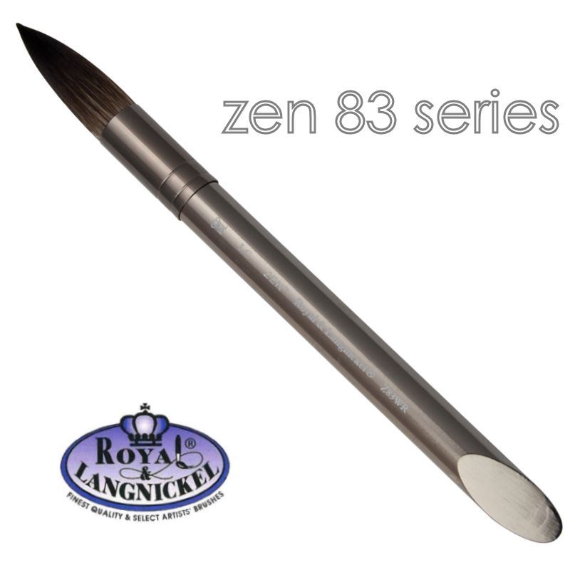 Artist acrylic watercolour brushes synthetic hair Royal & Langnickel Zen - Picture 12 of 37