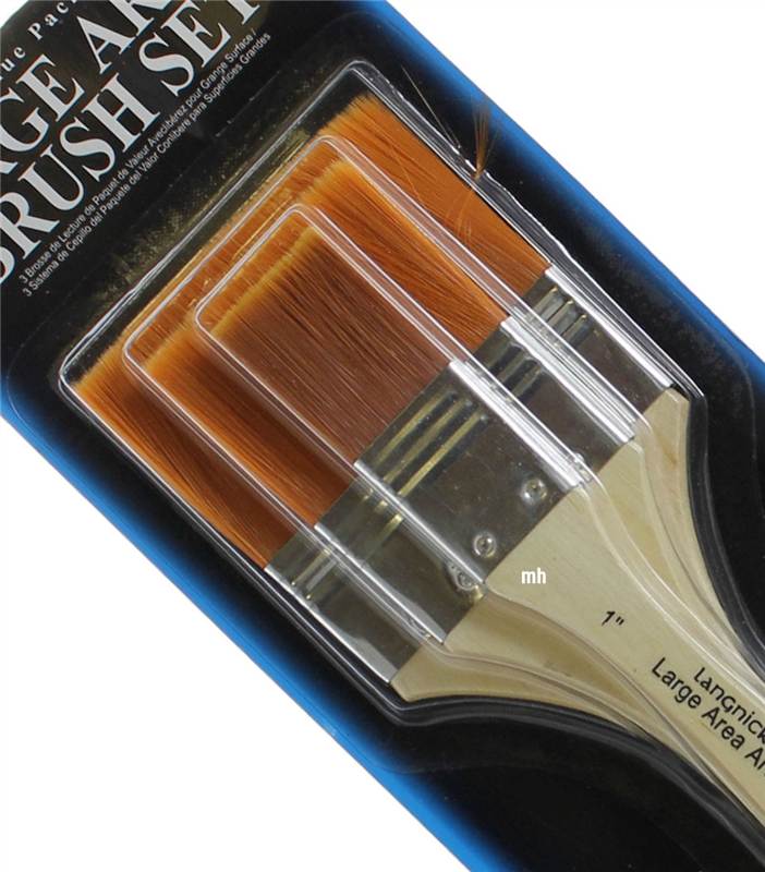 Large area brushes 1" 2" 3" artists paint brush sets inches Wash Firm Soft - Picture 17 of 20