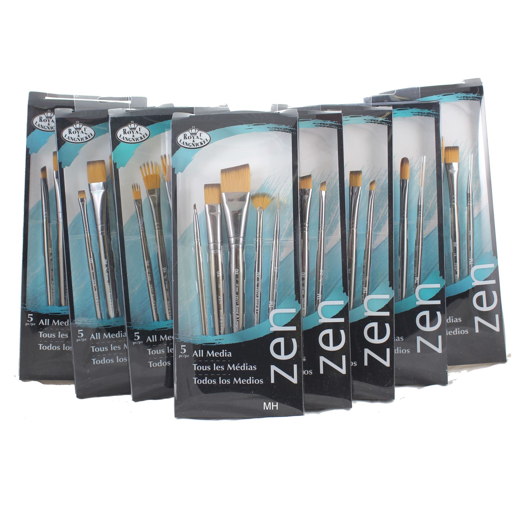 Royal & Langnickel Artists Zen Paint brushes pack 5 All media