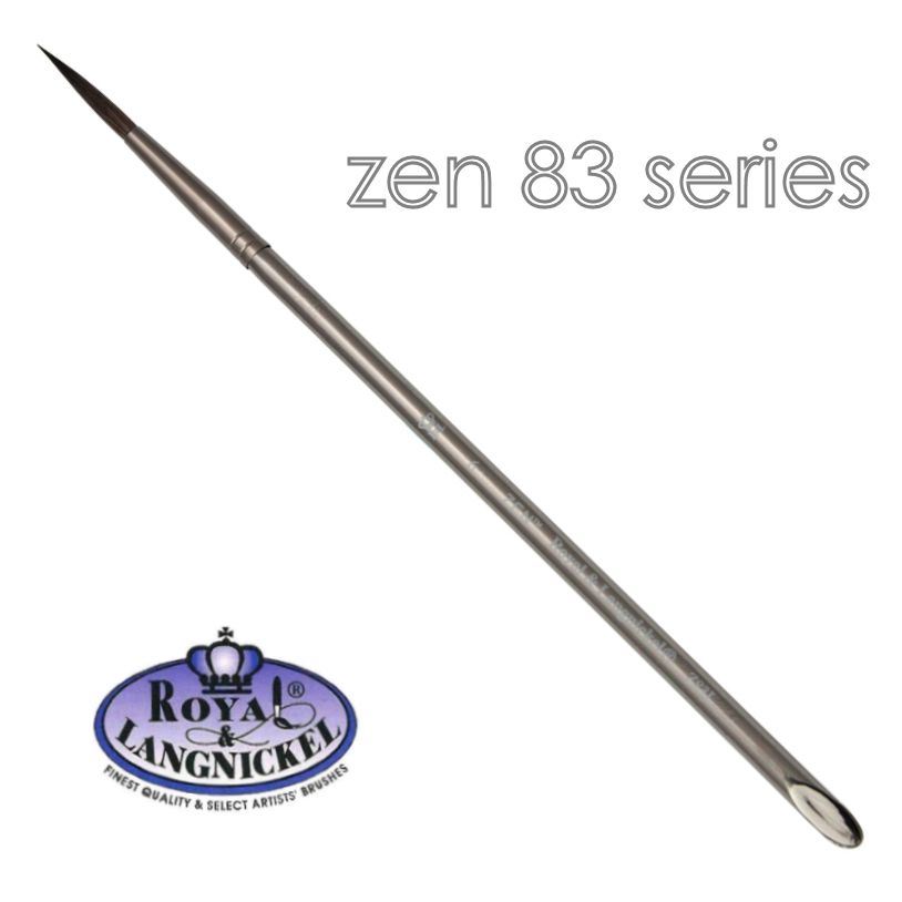 Artist acrylic watercolour brushes synthetic hair Royal & Langnickel Zen - Picture 28 of 37