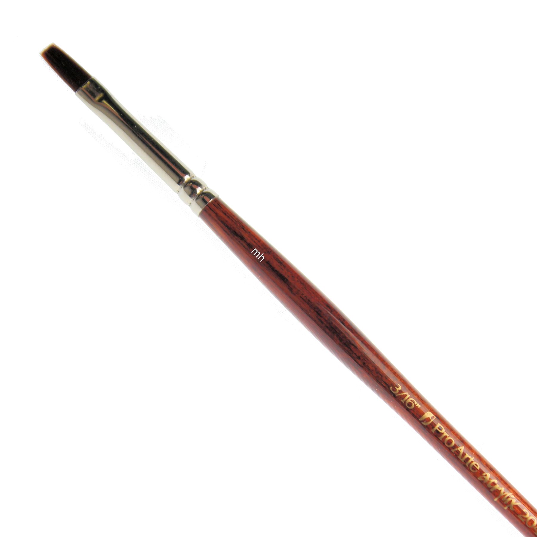 Artist paint brush Pro Arte Series 204 acrylix acrylic paint one stroke brushes - Picture 9 of 9