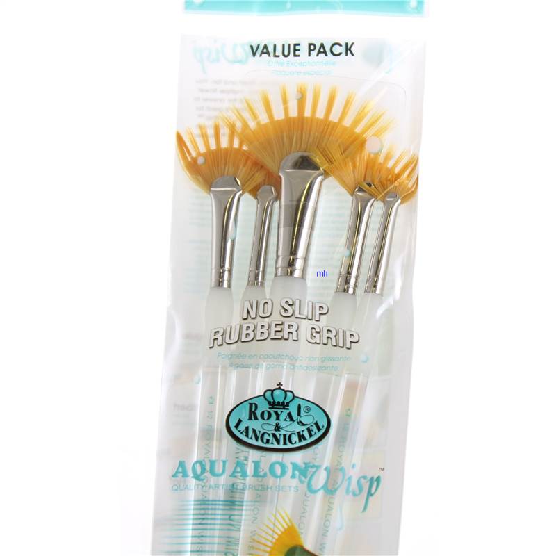 Royal & Langnickel brushes aqualon wisp paint brush fan flat filbert - Picture 8 of 8