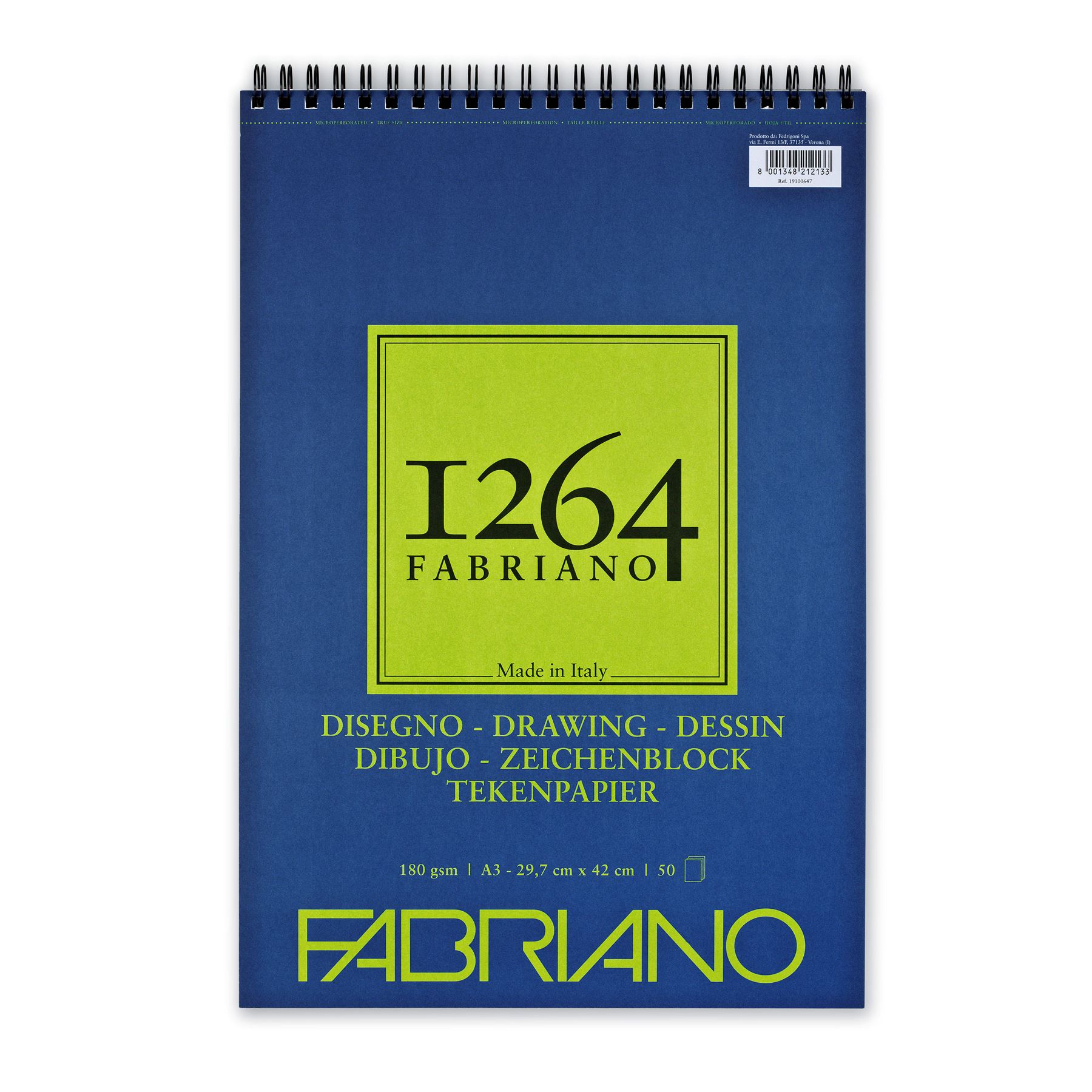 Fabriano 1264 drawing pad paper 180gsm spiral bound A4 A5 or A3 - Picture 4 of 17
