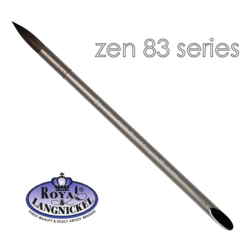 Artist acrylic watercolour brushes synthetic hair Royal & Langnickel Zen - Picture 11 of 37