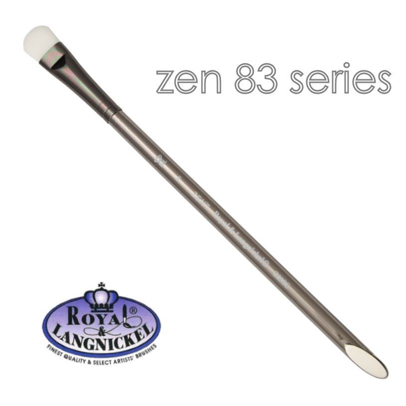 Artist acrylic watercolour brushes synthetic hair Royal & Langnickel Zen - Picture 30 of 37