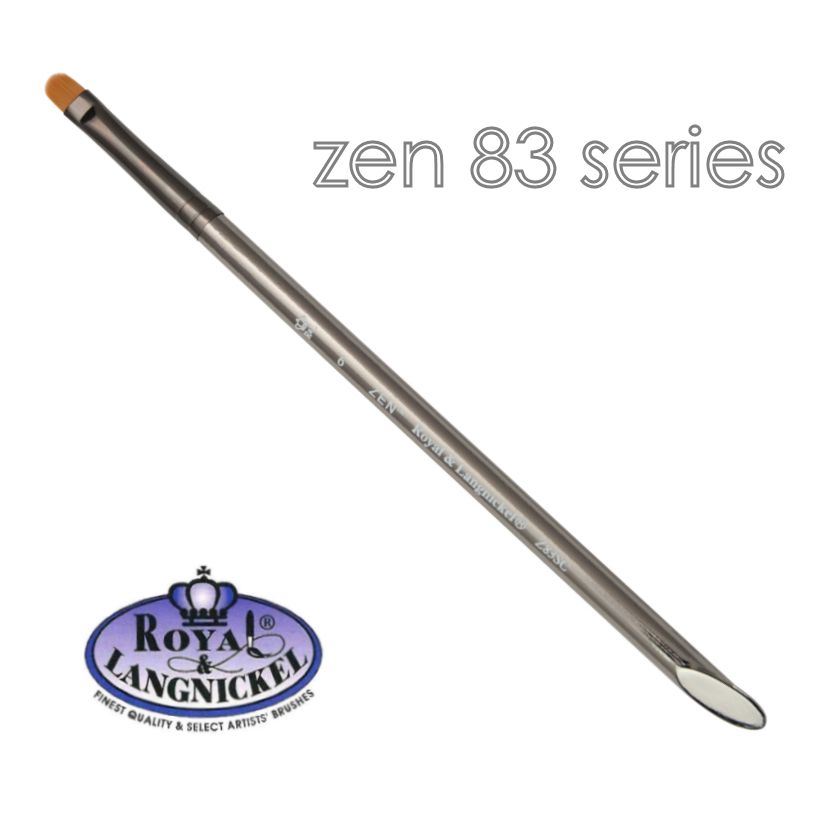 Artist acrylic watercolour brushes synthetic hair Royal & Langnickel Zen - Picture 10 of 37