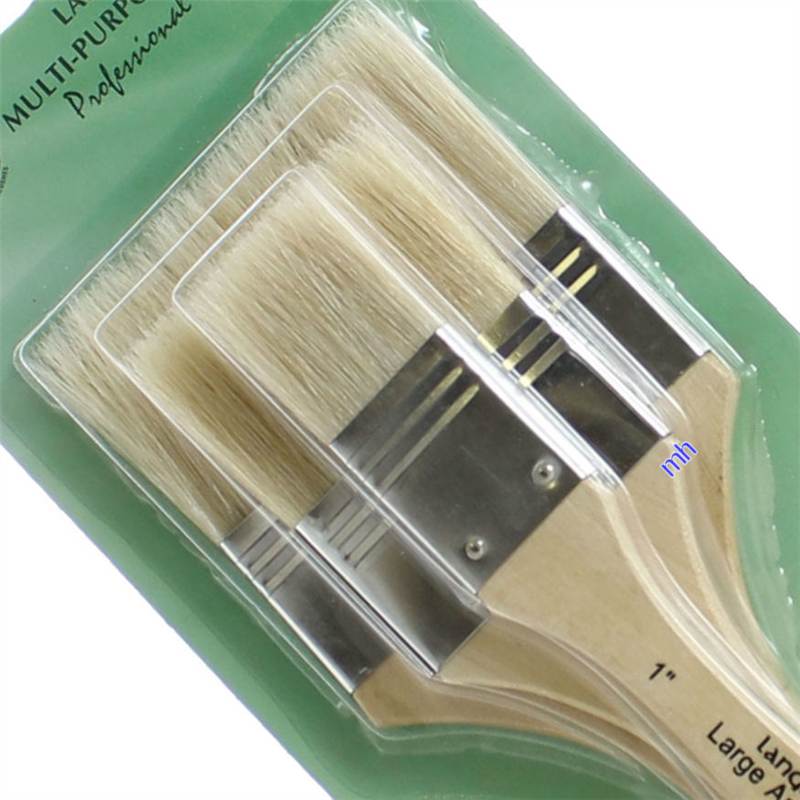 Large area brushes 1" 2" 3" artists paint brush sets inches Wash Firm Soft - Picture 5 of 20