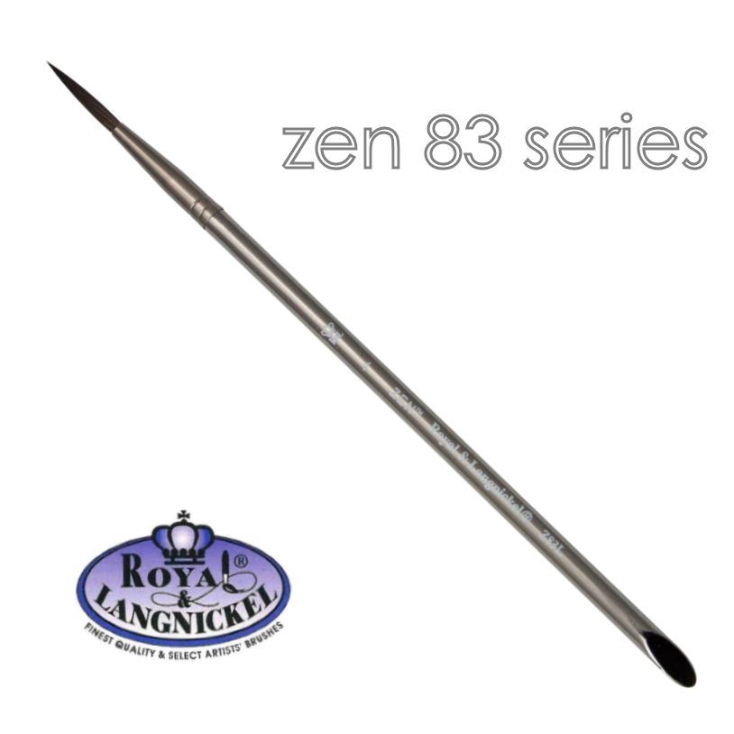 Artist acrylic watercolour brushes synthetic hair Royal & Langnickel Zen - Picture 27 of 37