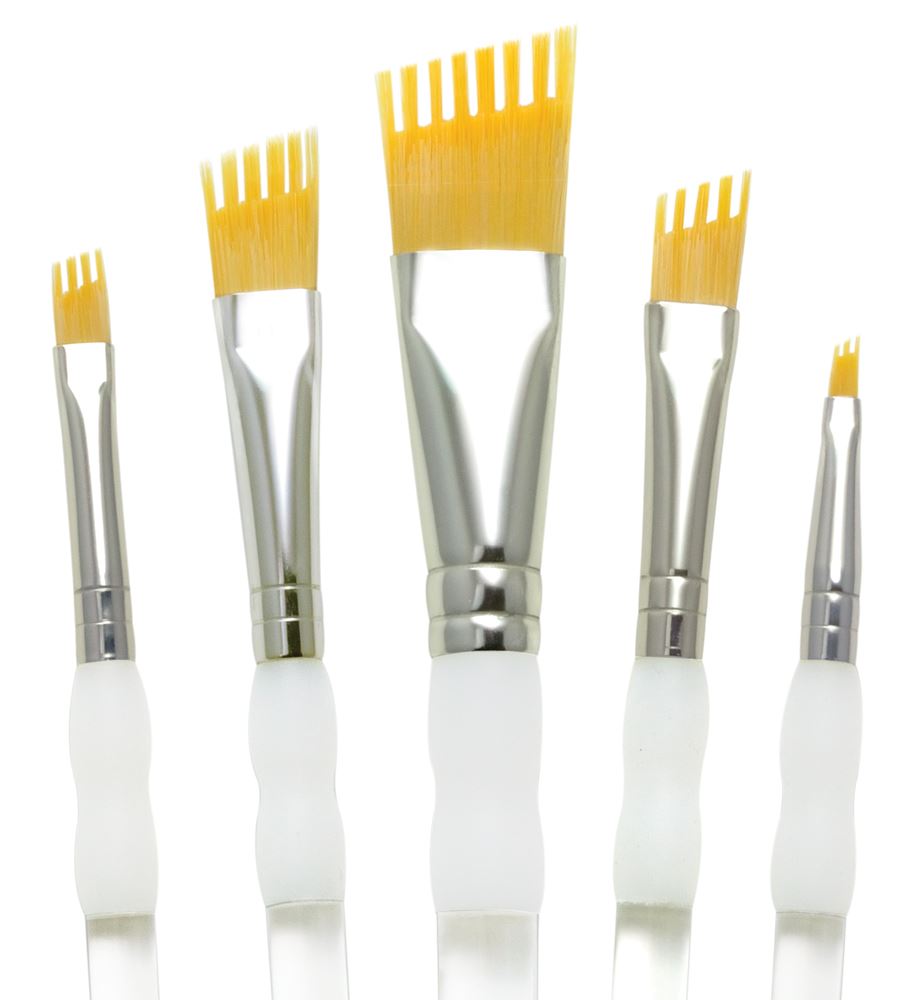 Royal & Langnickel brushes aqualon wisp paint brush fan flat filbert - Picture 5 of 8